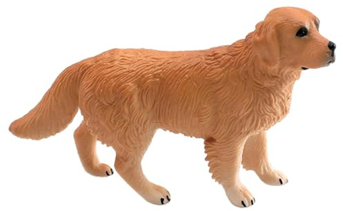 Dog Model - Realistic Mini Figures of Dogs in Different Breeds | Golden Retriever Schnauzer Bulldog Sheepdog Boxer, Decorative Toys for Favours, Collection, Topper for Cakes and