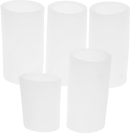 HOMSFOU 5piezas Protección Dedos Fundas Protectoras De Silicona Anticongelantes Para Tubo Para Deportivos y Escritura Reutilizable y Portátil