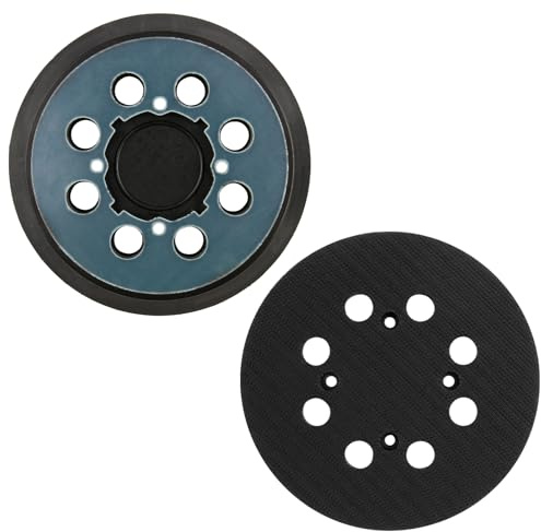 2 Piezas Plato de Lija 125 mm 8 Agujeros para DeWalt Lijadora Excéntrica | 5 Pulgadas Almohadillas de Recambio lijadora, con Hook y Loop, para DWE6421 6421K DWE6423 6423K, DCW210B DWE64233 N329079
