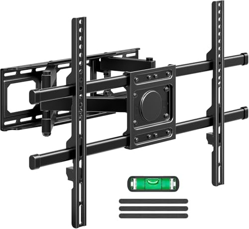 MOUNTUP TV Wandhalterung für 37–82 Zoll Flach/Curved TV, bis zu 50 kg | Vollbewegliche TV Halterung mit Auszug, schwenkbar & neigbar, Max VESA 600x400mm, Befestigungsmaterial inklusive