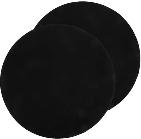 Yardwe Tapis De Barbecue Rond Antiadhésif 40 Cm Noir, Coussinets pour Barbecue Réutilisables, Cuisson Extérieure, Protection Grille, Facile à Nettoyer, Lot De 2 Pièces