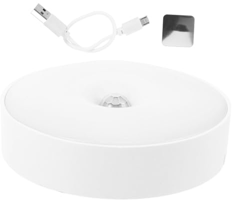 HONITANO Lámpara Led Recargable Con Sensor De Movimiento Para Pasillos y Escaleras Luz Nocturna Pequeña Con Absorción Magnética Iluminación Interior Automática Para Dormitorio y Sala