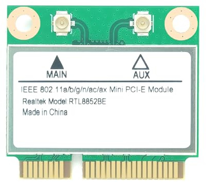jebyltd Tarjeta Inalámbrica WiFi 6 RTL8852 De 2 4 GHz Y 5Ghz 1800M Conexión Tarjeta Red para Ordenadores Portátiles Y PC Adaptador Red Inalámbrico