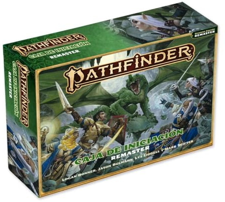 Devir - Pathfinder Caja de Iniciación Remaster – Juego de rol Fantástico para Principiantes, Manual, Aventuras, Héroes Pregenerados y Dados (PF2CAINRE)