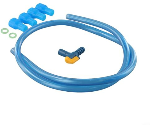 Kit tubo di ricambio per sacca idrica, 1 m, con valvola e boccaglio, per sacca d'acqua, zaino, accessori per campeggio ed escursionismo (un kit)