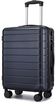Shavont Handgepäck Koffer 55x40x20 cm, Hartschalenkoffer aus ABS, Leichter Trolley mit 4 Leisen 360° Doppelrollen, Integriertem Schloss, Für Viele Airlines Geeignet (M, Marineblau)
