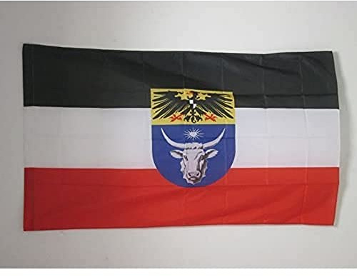 AZ FLAG Flagge Deutsch-Südwestafrika 1884-1915 150x90 cm Hohlsaum | Für innen und außen deutsche Kolonie dekorative Flagge doppelte Nähte und verstärkte Kanten mit Masttunnel 100D Polyester