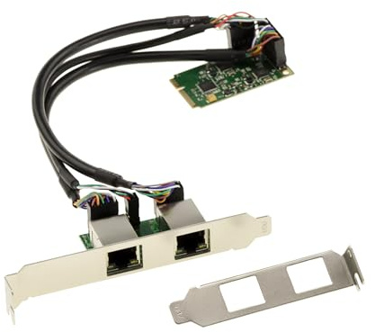 KALEA-INFORMATIQUE Controller-Karte Mini PCI Express 2 Ports LAN GIGABIT ethernet mit Zwei Realtek RTL8111 Chipsets