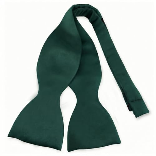 TigerTie - papillon annodare a - papillon volare - verde scuro verde muschio Uni + box