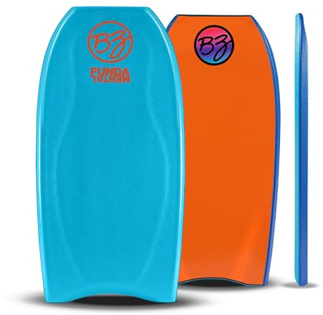 BZ Fundamental 42-43 Bodyboard - Choose Size and Color (Lt. Blue/Orange, 43)