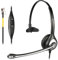 Wantek Corded Office Phone Headset with Noise Cancelling Microphone, RJ9 Telephone Headset For Yealink T19P T23G T42S Grandstream GXP1625 Avaya 1608 9608G Cisco 7905 7911 Landline Phones（600RJ4）