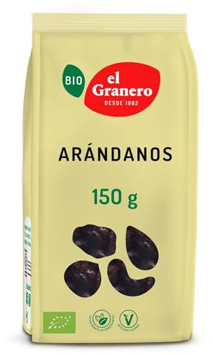 El Granero Integral - Arándanos BIO - 150 g - Alto Contenido en Nutrientes - Mejoran la Salud Ósea y Cognitiva - Aptos para Veganos - Alimento Natural