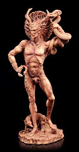 Dioses Figura - con Cuernos Cernunnos - Terrakottafarben Wicca Magia Natural Celta