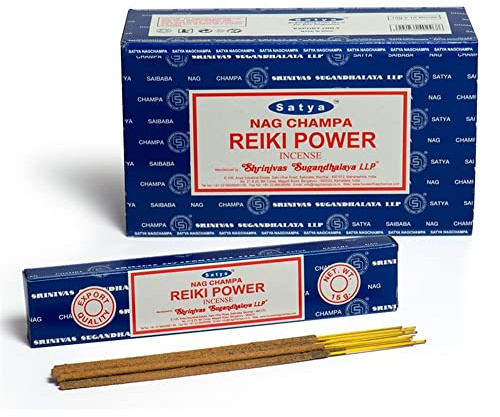 Varillas de incienso Satya Nag Champa, muchos aromas, 12 unidades de 15 g, REIKI POWER