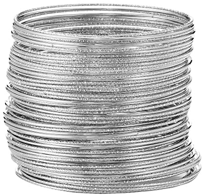 Ensoul 70pcs Silver Color Flower Mixed Metal Aztec African Indian Vintage Multi Women Bangles set