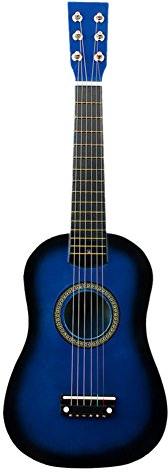 Guitare pour enfants, Guitare classique de petite taille Pour les débutants comme à partir de 4 ans Bois massif 21 pouces Bleu
