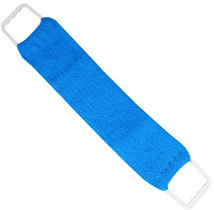 EXCEART Rückenscrubber Badeschwamm Doppelseitiges Rückenbürste Badebürste Rückenschwamm Rückengurt Massagegurt für Bad Körper Gesichts Peeling Spa (Zufällige Farbe)