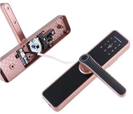 Cerradura electrónica for interiores con huella dactilar WIFI Tuya, tarjeta inteligente con contraseña de huella dactilar, cerradura for puerta de oficina, adecuada for inquilinos de hoteles y familia