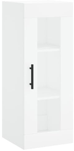 vidaXL Wall Mounted Cabinet White 34.5x34x90 cm