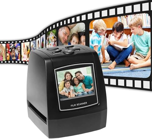 35mm/135mm Slide Film Converter Photo Digital Image Viewer Scanner for Scanned Slides, Films, Restore Old Pictures- Portable Negative Film Scanner Available