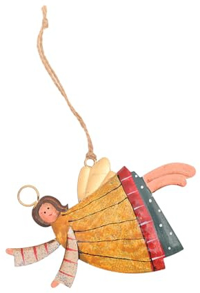 Weihnachtsbaum-Accessoire, Mädchen-Form, Anhänger, Willkommensschild, Dekoration, stilvolle Metallverzierung für Schaufenster