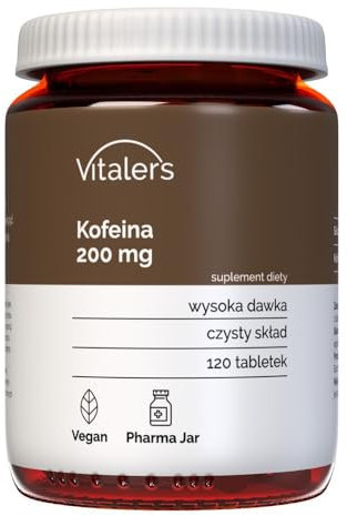 Vitaler's Caffeine 200 mg - 120 Tablets, Vegan, 4 Months of Supplementation, No Preservatives, Pure Composition