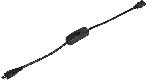 Cryfokt Guldpläterade Kontakter med 501-knappomkopplare Mikro USB-kabel, Skrivbordkabel, USB-effekt för -kabel