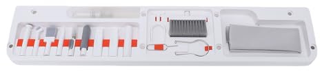 Xiuganpo Reposamuñecas para Teclado, Almohadilla de Esponja Suave Ergonómica con Base Antideslizante y Kit de Limpieza, para Teclado Mecánico, Juegos de Escritura y Limpieza (WHITE)