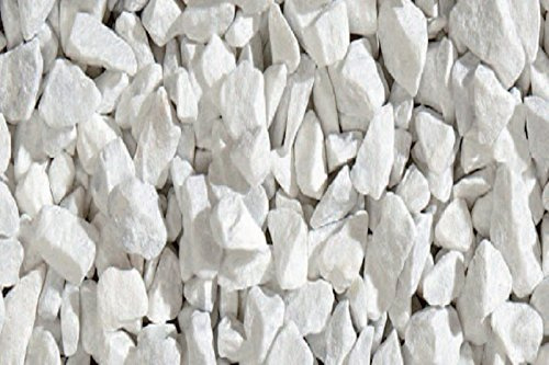 Bianco Carrara Gartensplitt Granulat Ziersplitt Marmor weiß 7 - 15 mm 25 kg