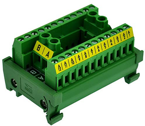 OONO Montaggio su guida DIN 30A/300V 2x12 Posizione Morsettiera Modulo di Distribuzione Morsettiera
