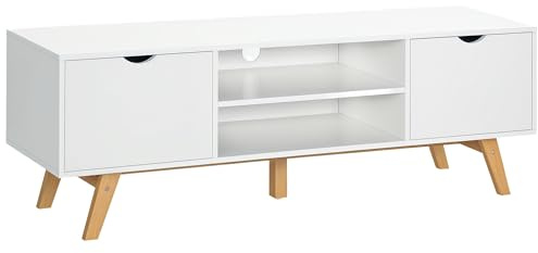 HOMCOM Mueble de TV Salón Moderno para 65 Pulgadas 150x39x50 cm