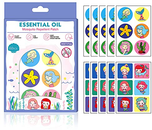 Parche Repelente de Mosquitos,60 Pegatinas Repelente de Mosquitos de Dibujos Animados, Pegatinas Antimosquitos Niños, Antimosquitos Bebés, Previene Las Picaduras de Mosquitos y Plagas (#2)