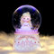 SYXLS Bola de Nieve de Regalo de Cristal Castillo, Nevadas Manuales, Globo de Agua, Adorno de Escritorio Melodía para Niñas, Nietas, Escritorio Ornamento Decoración de Escritorio