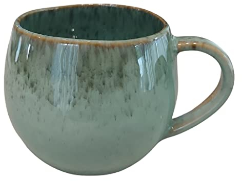 PintoCer - Tasse avec poignée, céramique grès, idéal pour le café, le lait, le thé et le chocolat, passe au lave-vaisselle et au micro-ondes