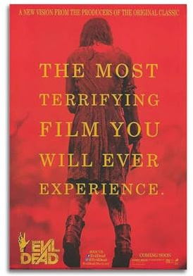 VZRSQZK Filmposter Evil Dead, dekoratives Gemälde, Leinwand, Wandposter und Kunstdruck, modernes Familienschlafzimmer-Dekor-Poster, 30 x 45 cm