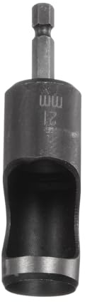 sourcing map 21 mm Lochstanzer für Leder, Locheisen mit 1/4 Zoll Sechskantschaft für Bohrer, Lochstanze Einzelstanze für Gürtel Uhrenarmbänd Papier Dicke Stoffe Lederarbeiten