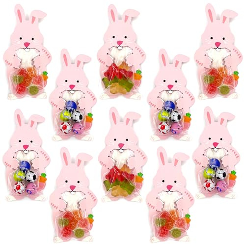 HeDaKang Geschenktaschen Osterkarten für Kinder Basteln - Ostertüten zum Befüllen Osterhasen Schokolade Süßigkeiten Ostereier Ostergeschenke Osterdeko Geschenktüten Bastelset mit Aufkleber, 20 Stücke