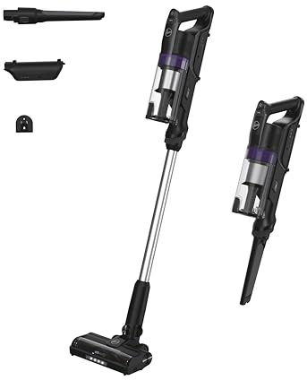 Hoover HF1 Plus Scopa Elettrica Senza Fili con Modalità Turbo, Spazzola All Floor con Tecnologia Anti-Twist, Autonomia 45 Minuti, Quick Park&Go, Luci LED [HF1PZ10H]