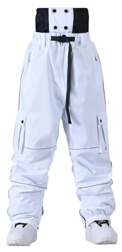 Skibekleidung Herren Ski Hosen Für Frauen Unisex Schneehose Gefüttert Snowboardhose Winddicht Skihose Hosenträger Thermohose Herren Warme Wanderhose Wasserdicht Winterhose