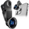 Fisheye 185° Fixation Objectif Appareil Photo Téléphone - Parfait pour les réseaux sociaux - Objectif HD facile à clipser pour photos et vidéos circulaires uniques - Portable, facile à utiliser