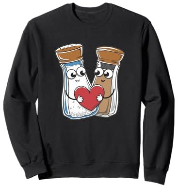 Salière et poivrière amusante pour la Saint-Valentin, pour hommes, enfants et femmes Sweatshirt