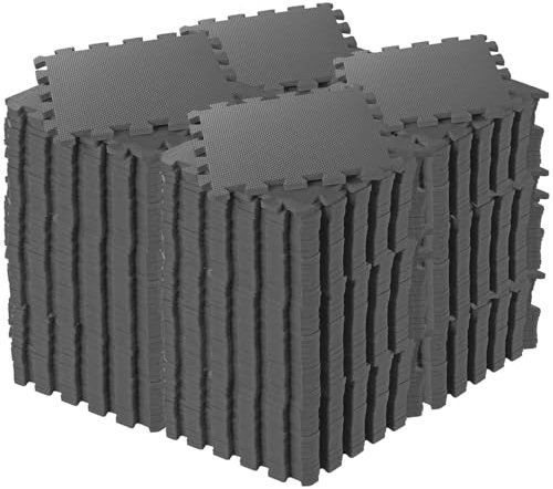 PEARL Sports 216er-Set Bodenschutzmatten, geräuschedämmend, 32 x 32 x 1 cm, 1,84 m²