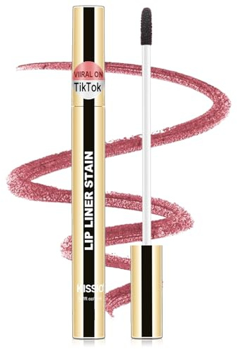 KISSIO Lip Liner Anti Transfer Long Lasting Waterproof Tönung Tattoo Natural Makeup Fleck Matte Finish Korallenrot