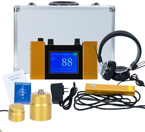 Detector de fugas de agua, sensor de fugas de tubería subterránea con 4 engranajes ajustables para detectar fugas de agua de calefacción por suelo radiante para uso doméstico y exterior