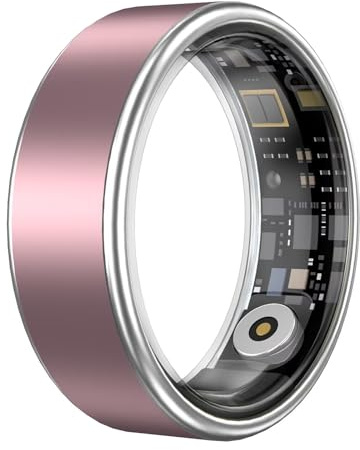 Smart Ring Damen Rosa Silber Schwarz Herren Smartring Fitness Ring Tracker Fitnessring Smarter Ring Android IOS Schrittzähler Herzfrequenz Kalorien Aktivitätstracker Fitnesstracker Schlafring