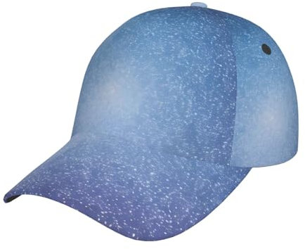 JIUTY Baseballkappe für Herren und Damen, Motiv: Weihnachtsbaum, Ball, Sterne, mit verstellbarer Schnalle, Sommer-Baseballkappe, Golf-Hut für den Außenbereich, Schwarz , Einheitsgröße