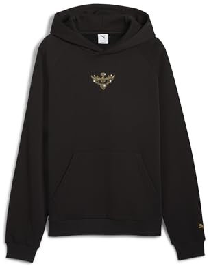 PUMA Felpa da Basket con Cappuccio Melo Alwayz On 1 da Uomo S, Black
