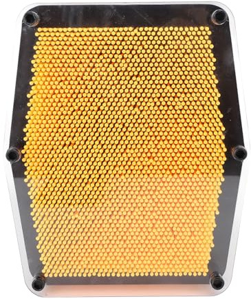 OKOVO Scultura sensoriale 3D Pin Art Giocattolo antistress fai da te Giallo Adatto a bambini autistici Adulti