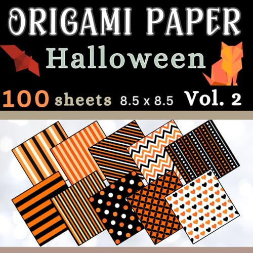 Origami Paper Halloween: A Halloween themed collection of decorative sheets for origami, DIY projects, and paper crafting.