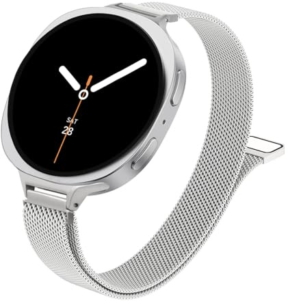 Milanaise Magnetisch Armbands für Samsung Galaxy Watch 8 Armband 40mm 44mm/8 Classic 46 mm Damen/Herren,Edelstahl Metall Loop Armbänder für Samsung Galaxy Watch 8 Classic Armband 46mm/8 44 mm 40 mm